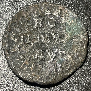 1711-1713 Russia Pyotr Peter I 'The Great' AE Copper Kopeck Russian Empire Coin - Picture 1 of 3