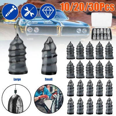 Herramienta de reparación de clavos de goma para reparación de neumáticos de aspiradora de automóviles 10-30 unidades Foto 1 de 4