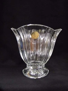 PS France Crystal Candle Bowl Vase Candle Holder Footed Vintage - Picture 1 of 12
