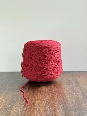 900g 1/2nm 100% Extrafine Merino Wool Crimson Red ZEGNA Yarn - Image 1 of 4