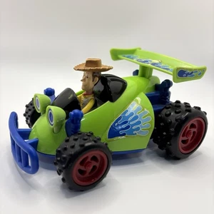 2009 Mattel Disney Pixar Toy Story3 Shake N Go Woody Race Car Works Fast Ship 6" - Picture 1 of 8