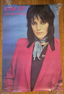 JOAN JETT AND THE  BLACKHEARTS - I Love Rock And Roll - 1981 promo poster in EX - Picture 1 of 6