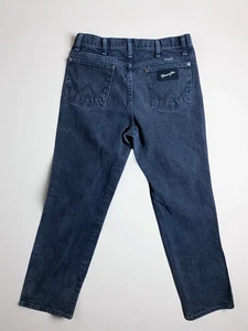 Wrangler Jeans Men's 28x28 Black Denim 933 Cowboy Cut Silver Edition Rodeo Work - Picture 1 of 9