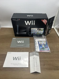 Schwarze Nintendo Wii Sports + Wii Sports Resort nur Verpackung und Handbücher! - Bild 1 von 10