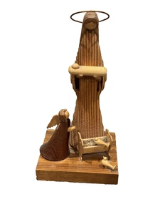 Vintage Holz Maria, Jesuskind & Engel Polen von Sitarski und J Fedorowicz - Bild 1 von 14