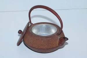 Authentische japanische Nanbu Tekki Gusseisen Teekanne - Schuhnagel, mit Teeei - Bild 1 von 7