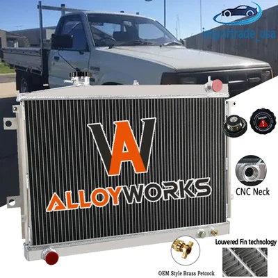 Fits Mazda Bravo B2600 Ford Courier Ute Petrol 1985-96 2Rows Aluminium Radiator - image 1 of 4