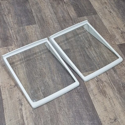 Стеклянная полка для холодильника 12463509 В W11402523 Whirlpool лот из 2 оригинальных герметичных - Изображение 1 из 4