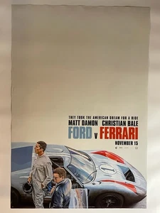 FORD V FERRARI ORIGINAL MOVIE THEATER POSTER 27" x 40" DOUBLE SIDED DS 2019 - Picture 1 of 1