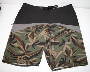 O'Neill Hyperfreak Board Shorts Mens 34 Tropical Print Swim Surf Stretch Dry - Picture 1 of 9