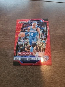 2024-25 Prizm Monopoly Shai Gilgeous-Alexander Red Wave Prizm #79 C002101 - Picture 1 of 2