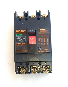 Fuji Interruttore Elettrico EA63B 60A, 60 Ampere 3 Poli 600 Volt - Foto 1 di 1