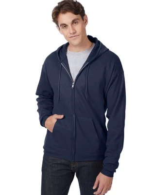 Hanes EcoSmart Unisex Full-Zip Fleece Hoodie - Image 1 of 4