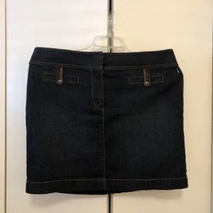 Ann Taylor Loft Denim Minirock Größe: 12 - Bild 1 von 6