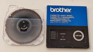 1x BROTHER 410-08 Schrift GERMAN TYPENRAD QUADRO 15 Schreibmaschine - Picture 1 of 4