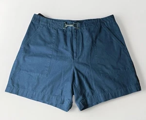 Women’s Size 12 Lauren Ralph Lauren Shorts Navy Buckle High Rise 5” Inseam Chino - Picture 1 of 6