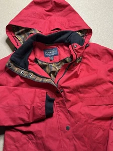 Pendleton Full Zip Hooded Waterproof Rain Jacket Coat Red Women’s Size Small - Picture 1 of 8