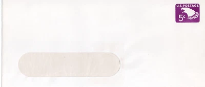 US Postal Stationery #U550w 1965 #10 Window Mint Envelope Entire 5 Cent Eagle - Image 1 of 2