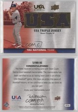 2009 Upper Deck USA Baseball Box Set Triple Jersey 18U National Team Sean Coyle