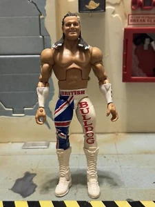 WWE Elite Mattel Series 39 British Bulldog Loose Figure Good Overall Condition - Picture 1 of 5