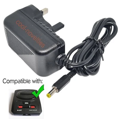 SEGA MEGA DRIVE 2, GENESIS 2, 32X & NOMAD NEW UK MAINS POWER SUPPLY PSU ADAPTER - Image 1 of 2