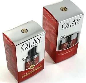 Crema hidratante microesculpidora Olay Regenerist tamaño de prueba• 1 tarro y 1 botella - Imagen 1 de 3
