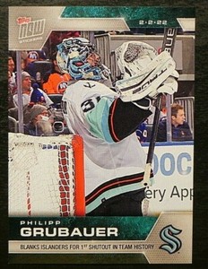 2021-22 21/22 TOPPS NOW NHL Stickers #276 Philipp Grubauer Seattle Kraken