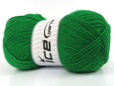 Lote de 4 calcetines unicolor hilo lana superlavado 4x100g/420m verde Foto 1 de 4