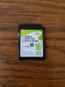 OEM KIA MAP DATA GPS Navigation SD Card 96554-2T621 STD3.X 16GB USA - Picture 1 of 2