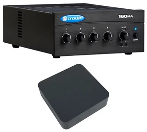 Crown 160MA Commercial 70v Amplifier Mixer w/Smart Wifi Streaming Receiver - Picture 1 of 11