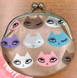 Coin Purse Wallet Pouch Cat Lover Fluff size 5" x 5" - Picture 1 of 3