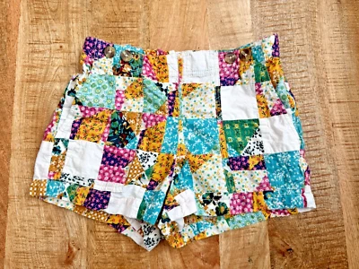 Pantalones Cortos Pilcro Anthropologie High Rise Utility Colorido Patchwork The Kit 25 Foto 1 de 4