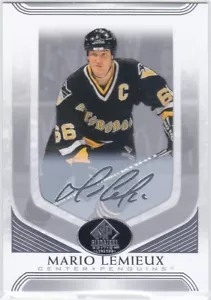 2020/21 SP SIGNATURE EDITION..MARIO LEMIEUX..SILVER SCRIPT..SP..# 325..PENGUINS - Picture 1 of 2