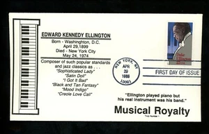 US FDC #2211 Truly Number 1 /LGS 1986 New York NY Duke Ellington Jazz Music 1st  - Picture 1 of 2