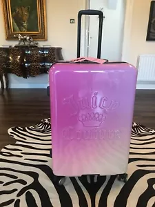 NEW JUICY COUTURE PINK 2 TONE LARGE SIZE SUITCASE R.R.P. $320.00 - Picture 1 of 6