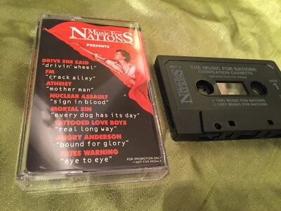 MUSIC FOR NATIONS PRESENTS - 1991 PROMO CASSETTE METAL THRASH HARD ROCK MINT - Image 1 of 2