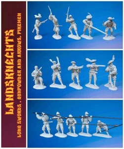WARHANSA Landsknechts 3 sets Toy solders 1:32 - Picture 1 of 1