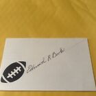 Ed Barker Pittsburgh Steelers Autographed Index Card Free Shipping