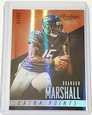2014 Prestige Extra Points Brandon Marshall SSP #'d 19/25 - Image 1 of 2