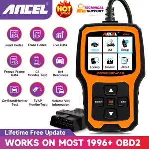 ANCEL AD410 OBD2 Scanner Code Reader Car Diagnostic Scan Tool Check Engine Fault - Picture 1 of 11