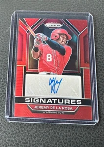 2023 Panini Prizm Jeremy De La Rosa Signatures Rookie Red Prizm Auto - Picture 1 of 1