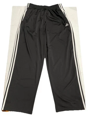 Pantalones de chándal Adidas vintage para hombre grandes negros botones laterales rasgados Breakaway Y2K Foto 1 de 4