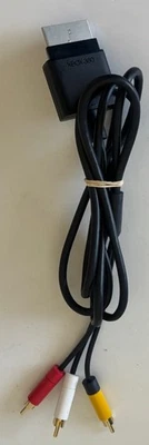 Official OEM Microsoft Xbox 360 AV Composite Audio/Video Cable RCA - Image 1 of 4