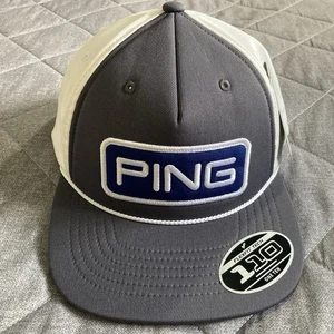 Ping Snpackback Rope Hat 110 Flexfit Tech blau grau Golf verstellbar - Bild 1 von 10