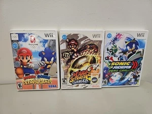 MARIO AND SONIC LOT ZERO GRAVITY STRIKERS OLYMPIC GAMES Nintendo Wii - Picture 1 of 9