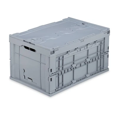 Transportbox Klappbox Faltbox Aufbewahrungsbox stapelbar 60 l Aufbewahrungskiste - Bild 1 von 3