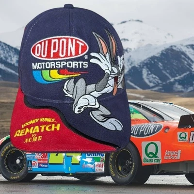 Vintage Dupont Motorsports Acme Looney Tunes Jeff Gordon #24 Bugs Bunny Hat Cap - Image 1 of 4