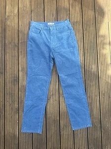 Boden Cornflower Blue Corduroy Straight Leg Trousers | 12R - Picture 1 of 11