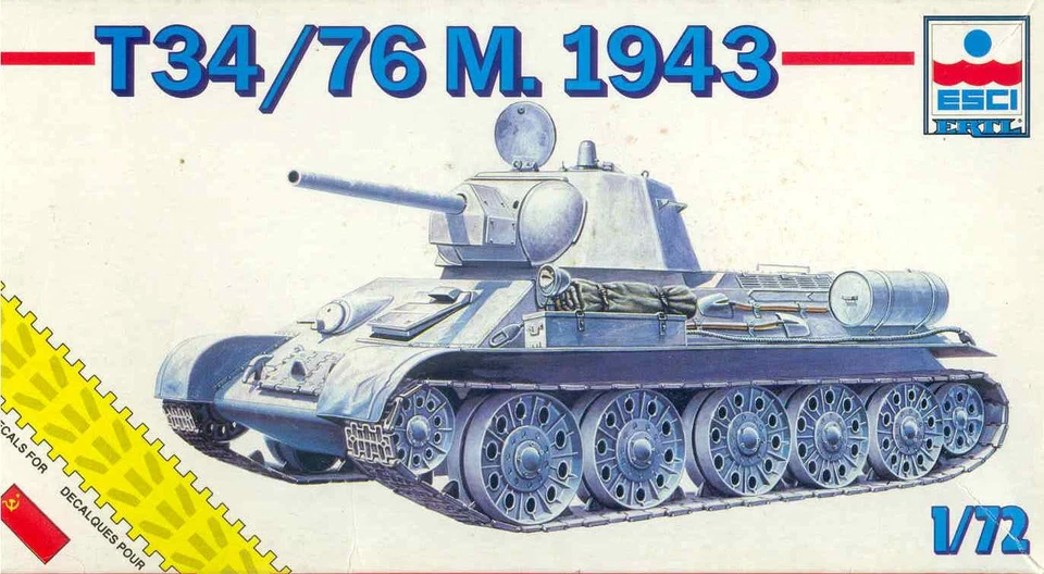 T34/76 m. 1943 ESCI 1:72 - Immagine 1 di 1