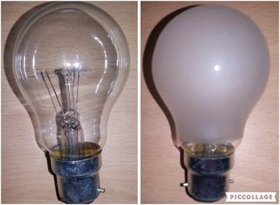 40w 60w 75w 100w 150w 200w Clear/Frosted GLS Light Bulbs BC Push In B22 Bayonet - Image 1 of 3